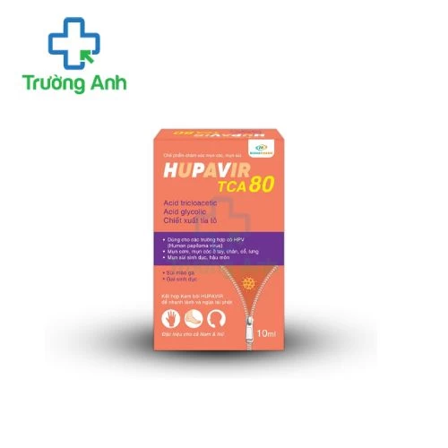Hupavir TCA 80 Monapharm - Hỗ trợ làm giảm mụn cóc, mụn sùi