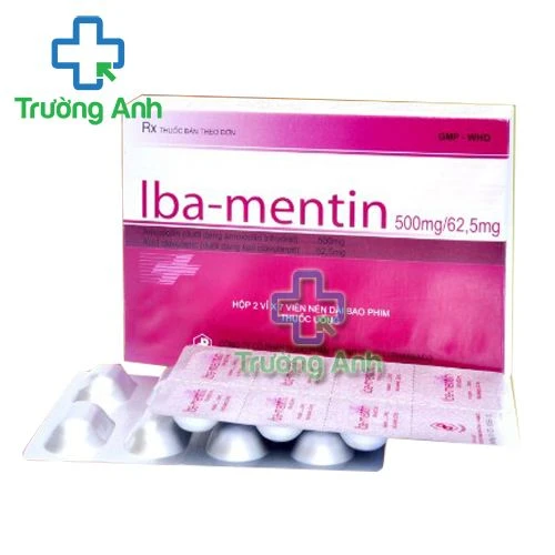 Iba-Mentin 500mg/62,5mg (viên) - Thuốc điều trị nhiễm khuẩn hiệu quả của Pharbaco