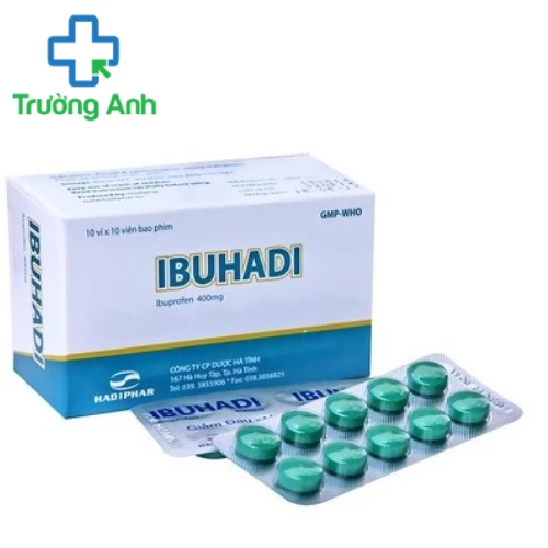 Ibuhadi 400mg (viên) - Thuốc giảm đau, hạ sốt của Hadiphar