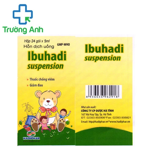 Ibuhadi suspension - Thuốc giảm đau, hạ sốt, chống viêm hiệu quả của Hadiphar