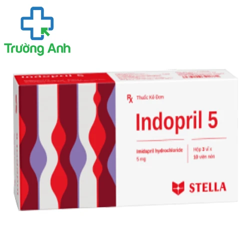 Indopril 5 Stella - Thuốc điều trị tăng huyết áp vô căn hiệu quả