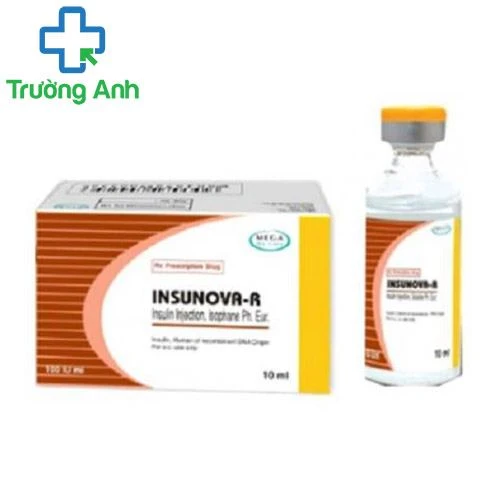 Insunova - R 100IU/ml Inj.10ml - Thuốc điều trị bệnh đái tháo đường hiệu quả