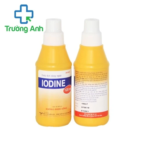 Iodine 125ml Bidiphar - Giúp khử khuẩn và sát khuẩn hiệu quả