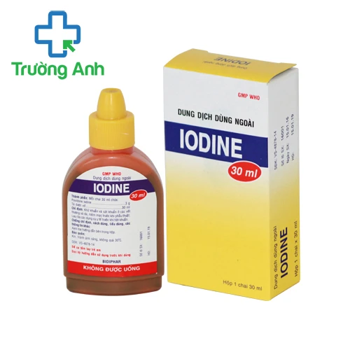 Iodine 30ml Bidiphar - Giúp khử khuẩn và sát khuẩn hiệu quả