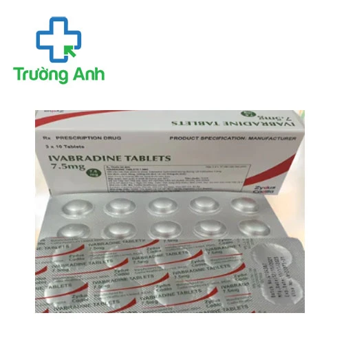 Ivabradine Tablets 7.5mg Cadila - Thuốc điều trị đau thắt ngực hiệu quả