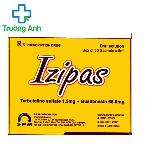 Izipas - Thuốc điều trị viêm phế quản, hen phế quản hiệu quả của SPM