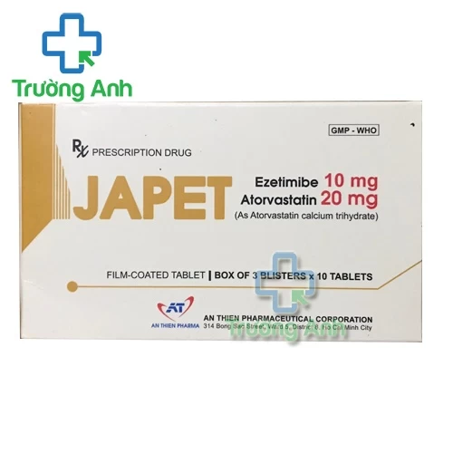 Japet - Thuốc điều trị tăng cholesterol máu hiệu quả của An Thiên