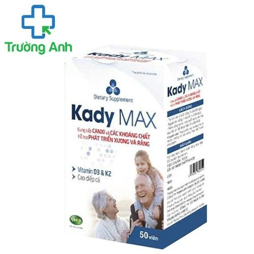 Kady Max - Giúp giảm nguy cơ loãng xương khớp của VHOP PHARMAa 