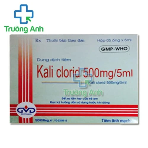 Kali clorid 500mg/ 5ml MDPharco - Giúp bổ sung kali hiệu quả