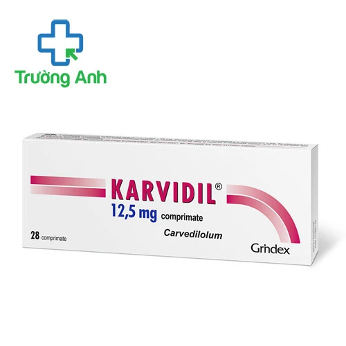 Karvidil 12.5mg Grindeks - Thuốc điều trị tăng huyết áp hiệu quả