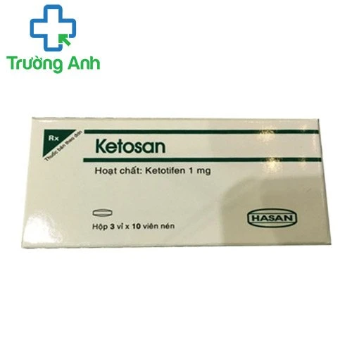 Ketosan 1mg (viên nén) - Thuốc điều trị hen phế quản hiệu quả
