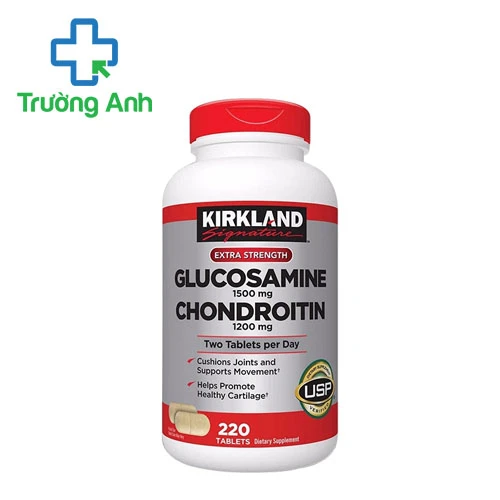Kirkland Glucosamine 1500mg & Chondroitin 1200mg (220 viên) - Viên uống bổ khớp