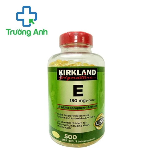 Kirkland Vitamin E 180mg (400IU) - Viên uống làm đẹp da ngăn ngừa lão hóa hiệu quả