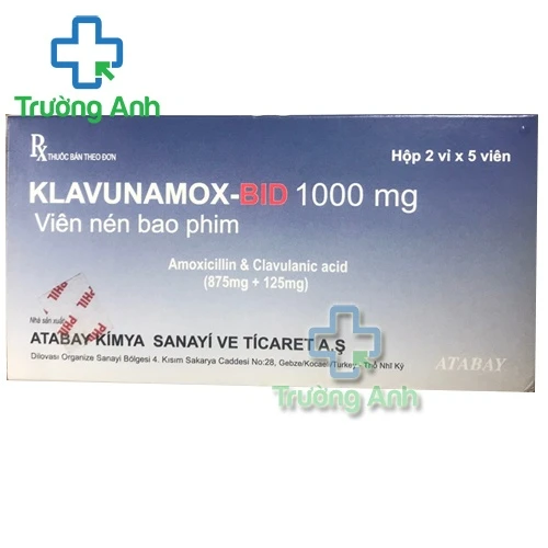 Klavunamox 1g - Thuốc kháng sinh điều trị nhiễm khuẩn hiệu quả của Thỗ Nhĩ Kì