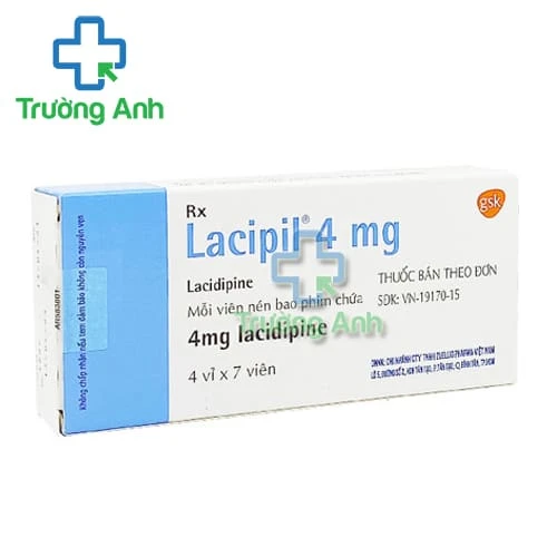 Lacipil 4mg - Thuốc điều trị huyết áp cao hiệu quả