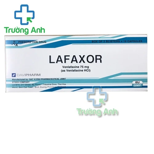 Lafaxor 75mg - Thuốc điều trị trầm cảm hiệu quả của DAVIPHARM