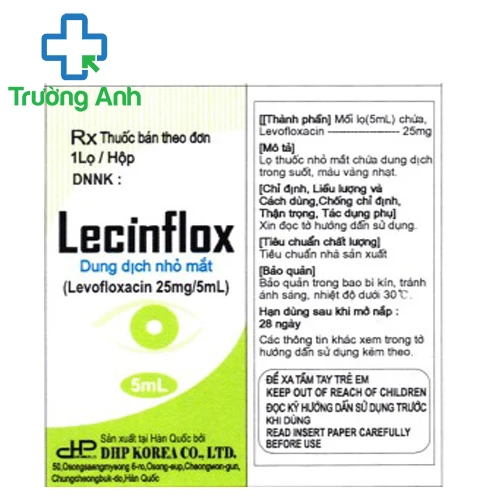 Lecinflox Oph - Thuốc điều trị nhiễm khuẩn mắt hiệu quả của DHP Korea