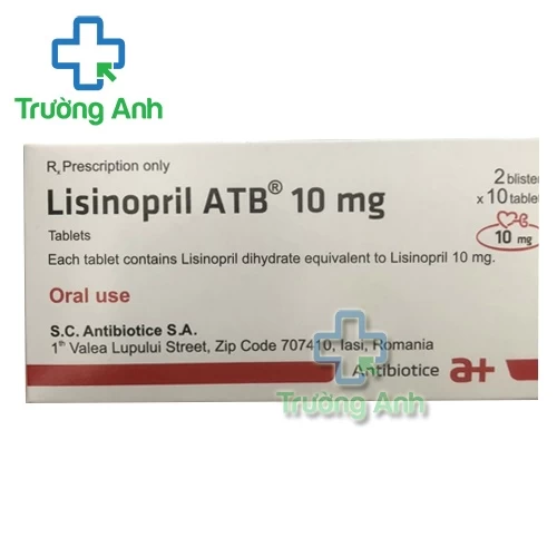 Lisinopril ATB 10mg - Thuốc điều trị tăng huyết áp hiệu quả của Romania