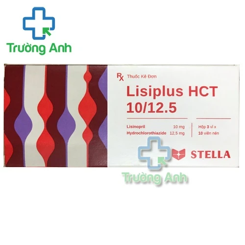 Lisiplus HCT 10/12.5 Stella - Thuốc điều trị tăng huyết áp nguyên phát hiệu quả