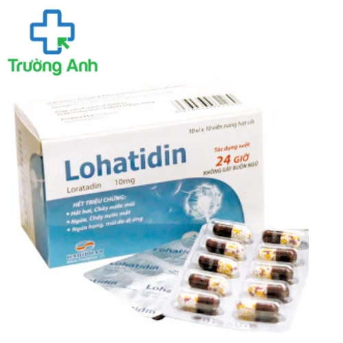 Lohatidin 10mg Hadiphar (viên nang) - Thuốc điều trị viêm mũi dị ứng