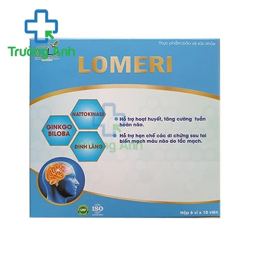Lomeri - Giúp hỗ trợ hoạt huyết, tăng cường tuần hoàn máu não hiệu quả