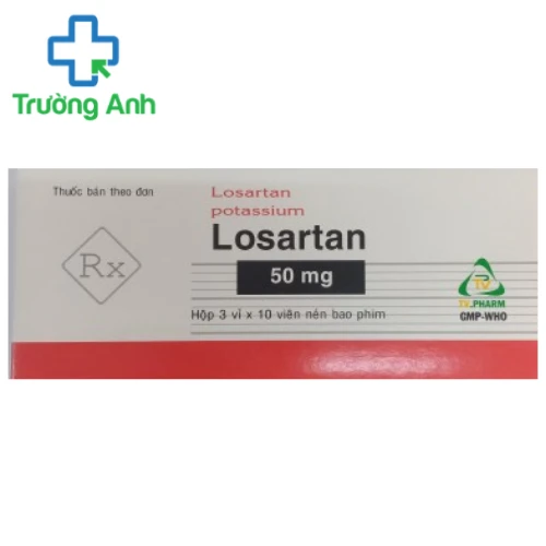 Losartan 50mg TV.Pharm - Thuốc điều trị tăng huyết áp hiệu quả 