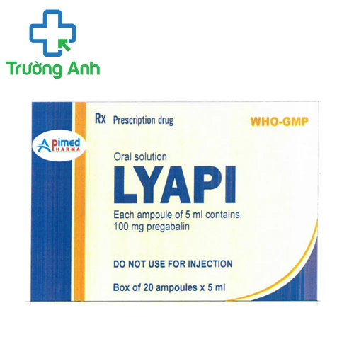 Lyapi 100mg/5ml (ống) - Thuốc điều trị đau thần kinh của Apimed