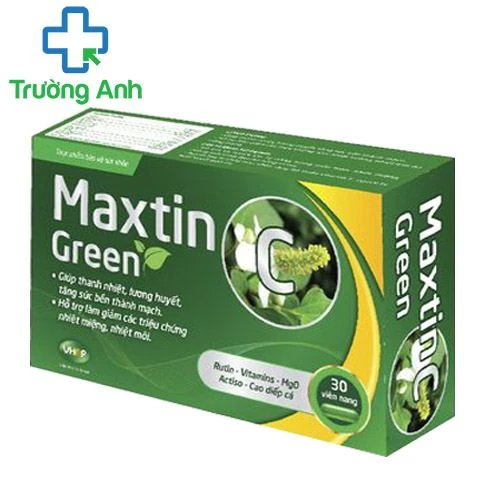 Maxtin C Green - Hỗ trợ giảm loét miệng lưỡi hiệu quả của VHOP PHARMA