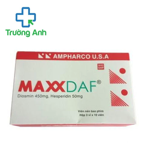 Maxxdaf 50mg Ampharco (viên nén) - Thuốc điều trị rối loạn tuần hoàn tĩnh mạch hiệu quả