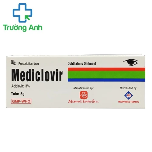Mediclovir 3% - Thuốc mỡ tra mắt 