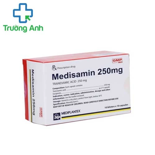 Medisamin Cap.250mg - Thuốc ngăn ngừa chảy máu trong phẫu thuật hiệu quả