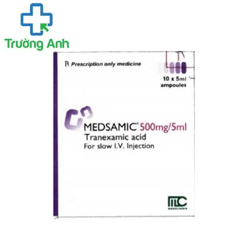 Medsamic Inj.500mg/5ml - Thuốc giúp ngăn ngừa chảy máu hiệu quả