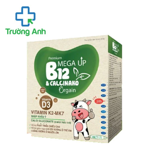 Mega up B12 & CalciNano Orgain STP - Hỗ trợ bổ sung calci cho cơ thể
