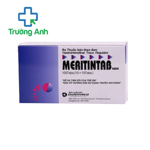 MERITINTAB - Thuốc trị viêm loét dạ dày-tá tràng của Hàn Quốc