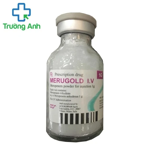 Merugold 1g - Thuốc điều trị nhiễm khuẩn ở người lớn hiệu quả  của Ý