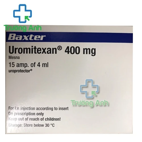 Uromitexan 400mg/4ml (Mesna 400mg)- Thuốc phòng ngừa độc tính hiệu quả