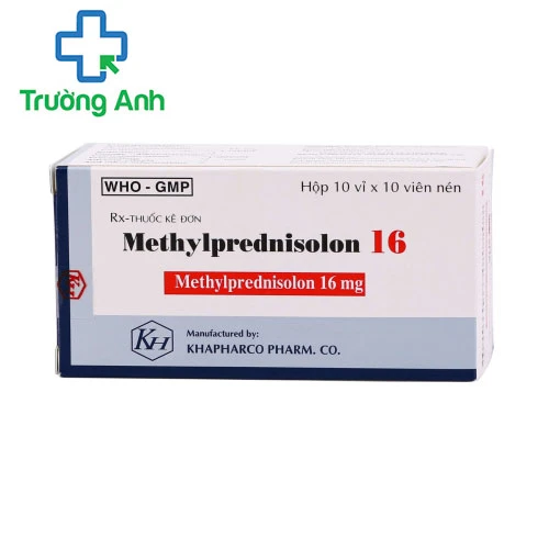 Methylprednisolon 16 Khapharco - Thuốc chống viêm, chống dị ứng hiệu quả