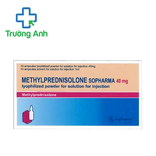 Methylprednisolone Sopharma 40mg - Thuốc kháng viêm hiệu quả