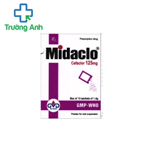 Midaclo 125 - Thuốc nhiễm khuẩn đường hô hấp của MD Pharco