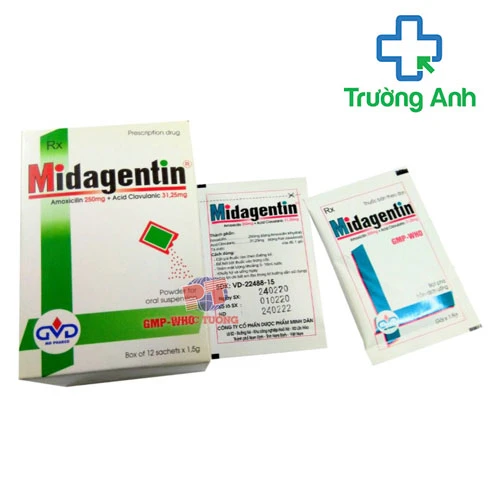 Midagentin 250/31,25 - Thuốc điều trị nhiễm khuẩn của MD Pharco