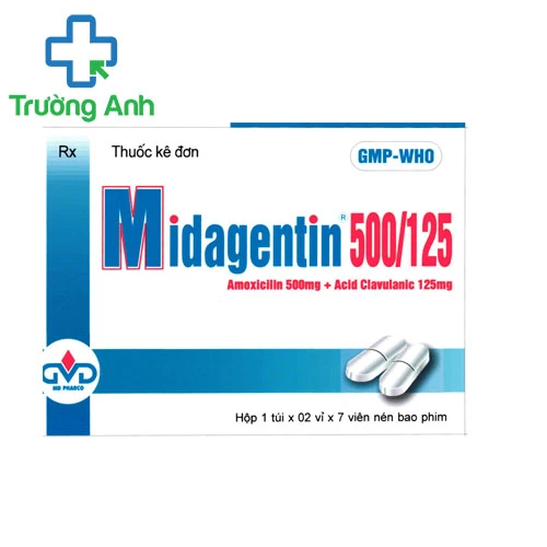 Midagentin 500/125mg - Thuốc điều trị nhiễm khuẩn hiệu quả