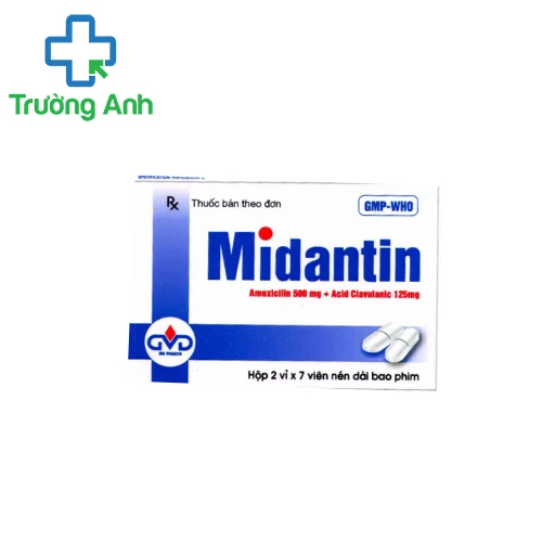 Midantin 500/125 Minh Dân - Thuốc điều trị nhiễm khuẩn hiệu quả