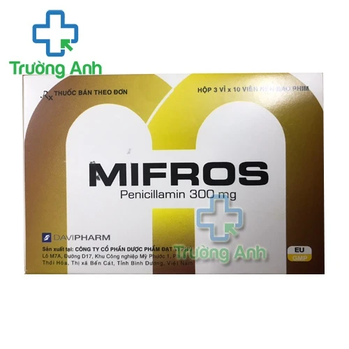 Mifros 300mg - Thuốc điều trị viêm khớp dạng thấp hiệu quả