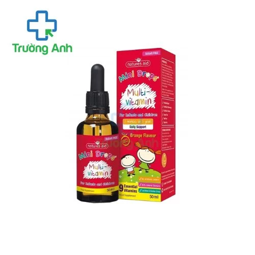 Mini Drops Multi Vitamin Natures Aid - Giúp trẻ ăn ngon, tiêu hóa tốt