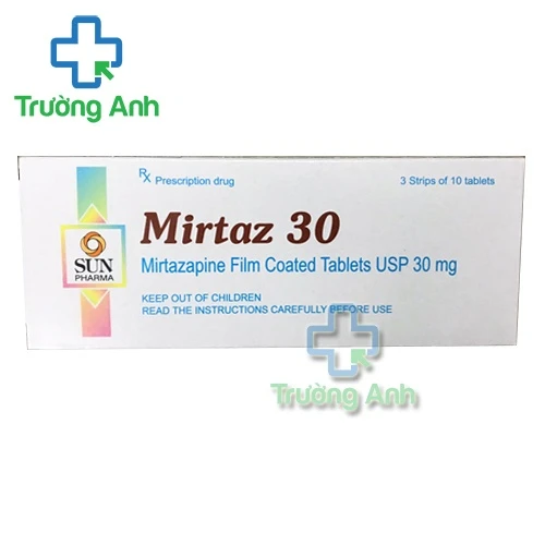 Mirtaz 30 Sun Pharma - Thuốc điều trị trầm cảm hiệu quả của Ấn Độ