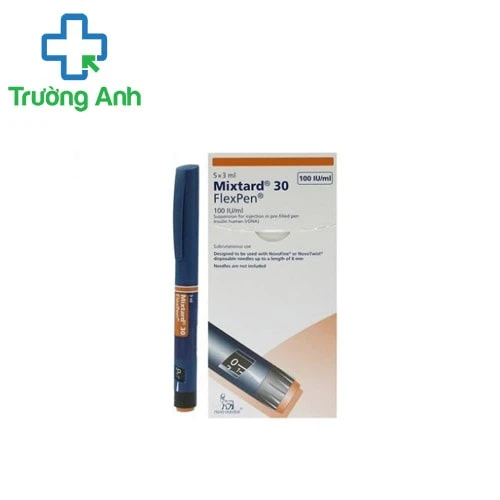 Mixtard 30 Flexpen 100IU - Thuốc điều trị đái tháo đường phục thuộc vào Insulin hiệu quả