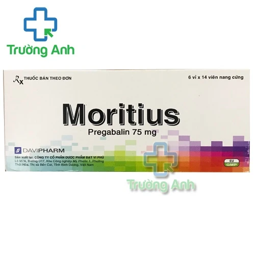 Moritius 75mg - Thuốc điều trị đau thần kinh trung ương hiệu quả của Davipharm