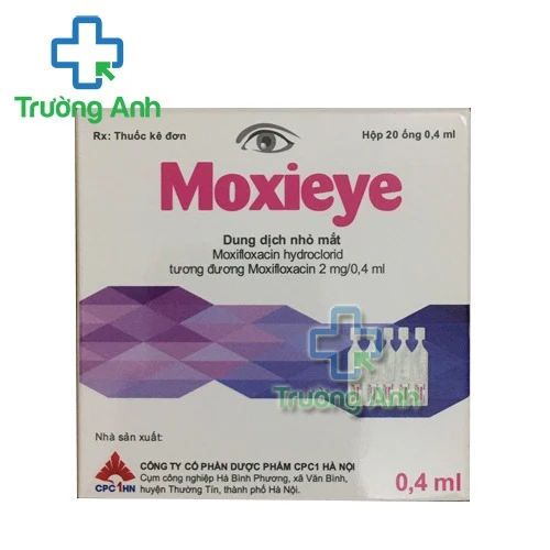 Moxieye - Thuốc nhỏ mắt điều trị nhiễm khuẩn mắt hiệu quả của CPC1HN