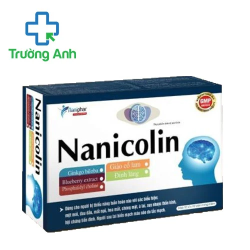 Nanicolin Dolexphar - Hỗ trợ tăng cường tuần hoàn máu não hiệu quả