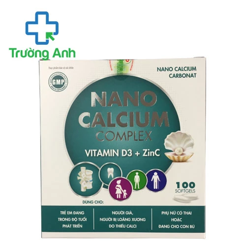 Nano Calcium Complex Vitamin D3+Zinc Tradiphar - Hỗ trợ tăng cường sức khỏe